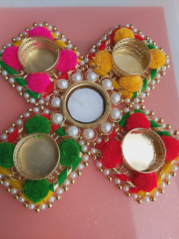 Handmade Diwali Decorative Diyas/Tea light (pack Of 4)/Gift items