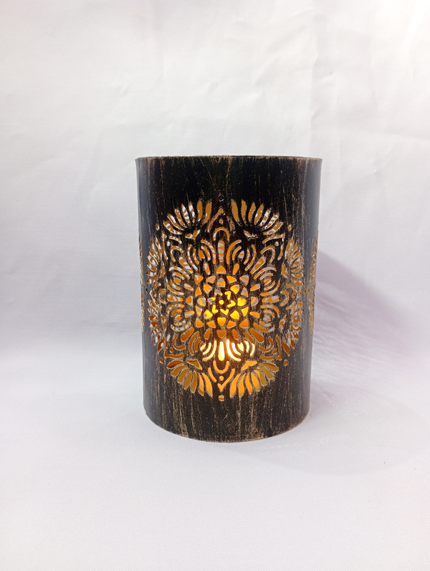 Alisha Exports Decorative iron etched Votive